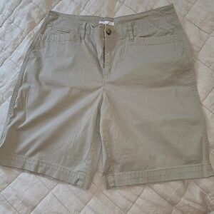 Kim Rogers Khaki Bermuda Shorts Womens Size 10‎